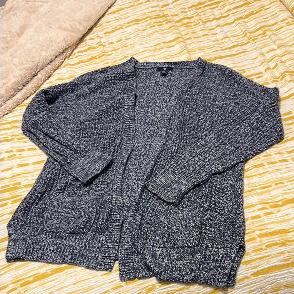 Cozy Gray Knit Cardigan